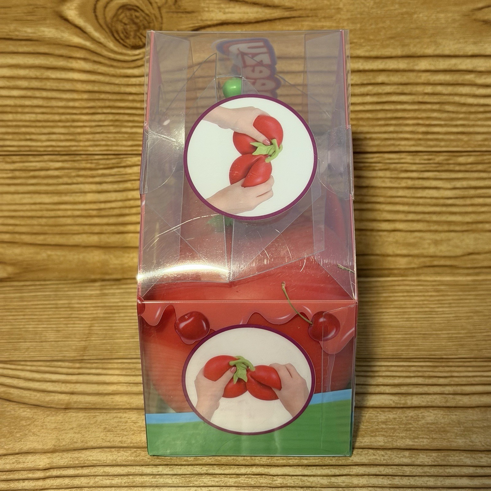 Squeeezy Cherry Squeeze Toy Red/Green, Ages 3+