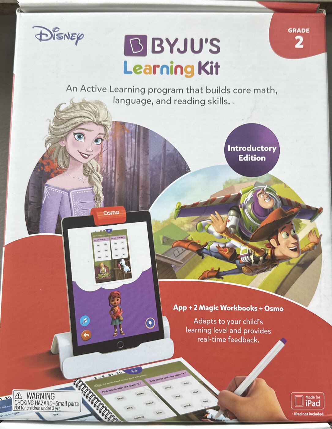 New Disney BYJU’S Learning Kit: Grade 2 Introductory Edition Math Grammar NIB
