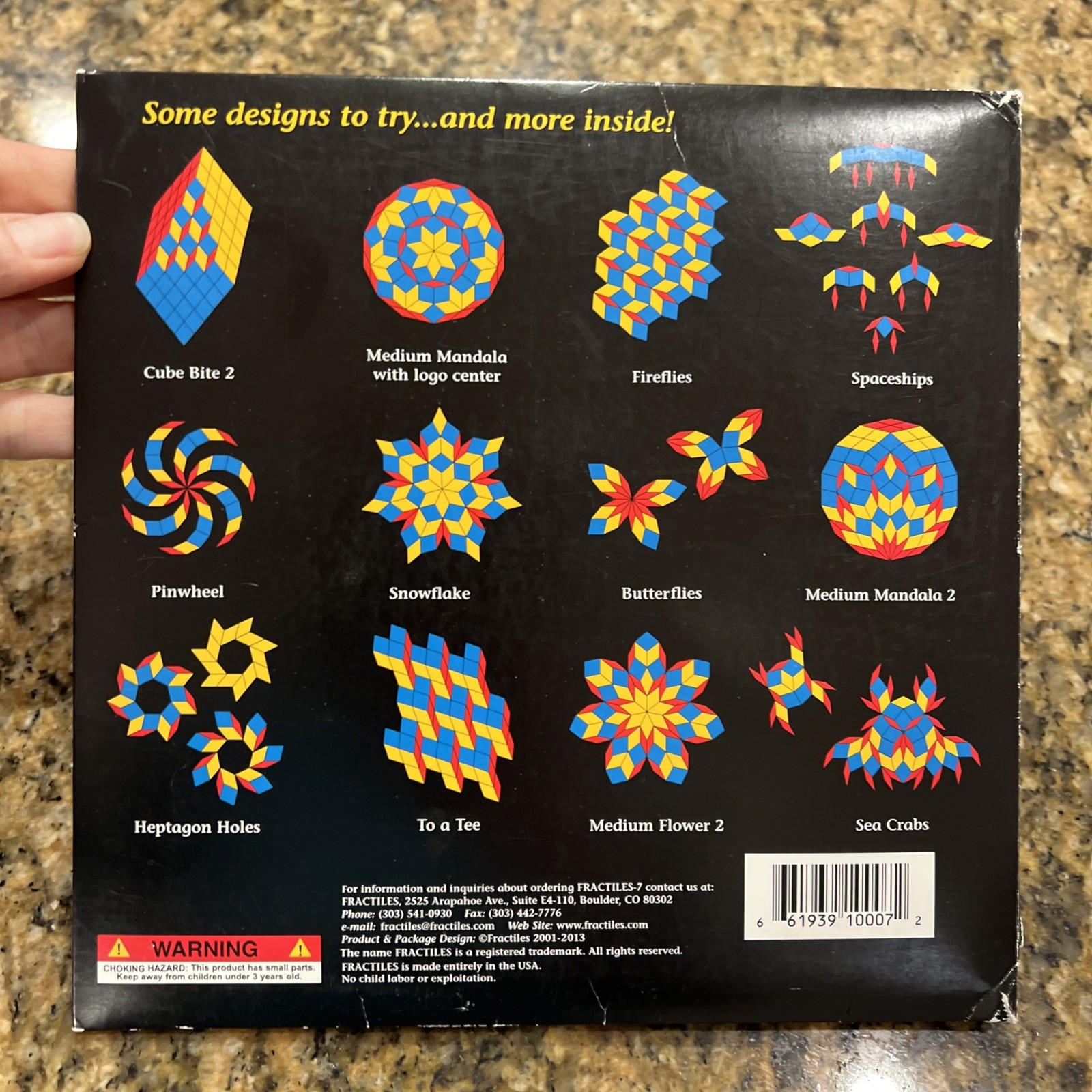 Fractiles 7 Magnetic Tile Toy Math Art Patterns Puzzle Visual Skills Youth Adult