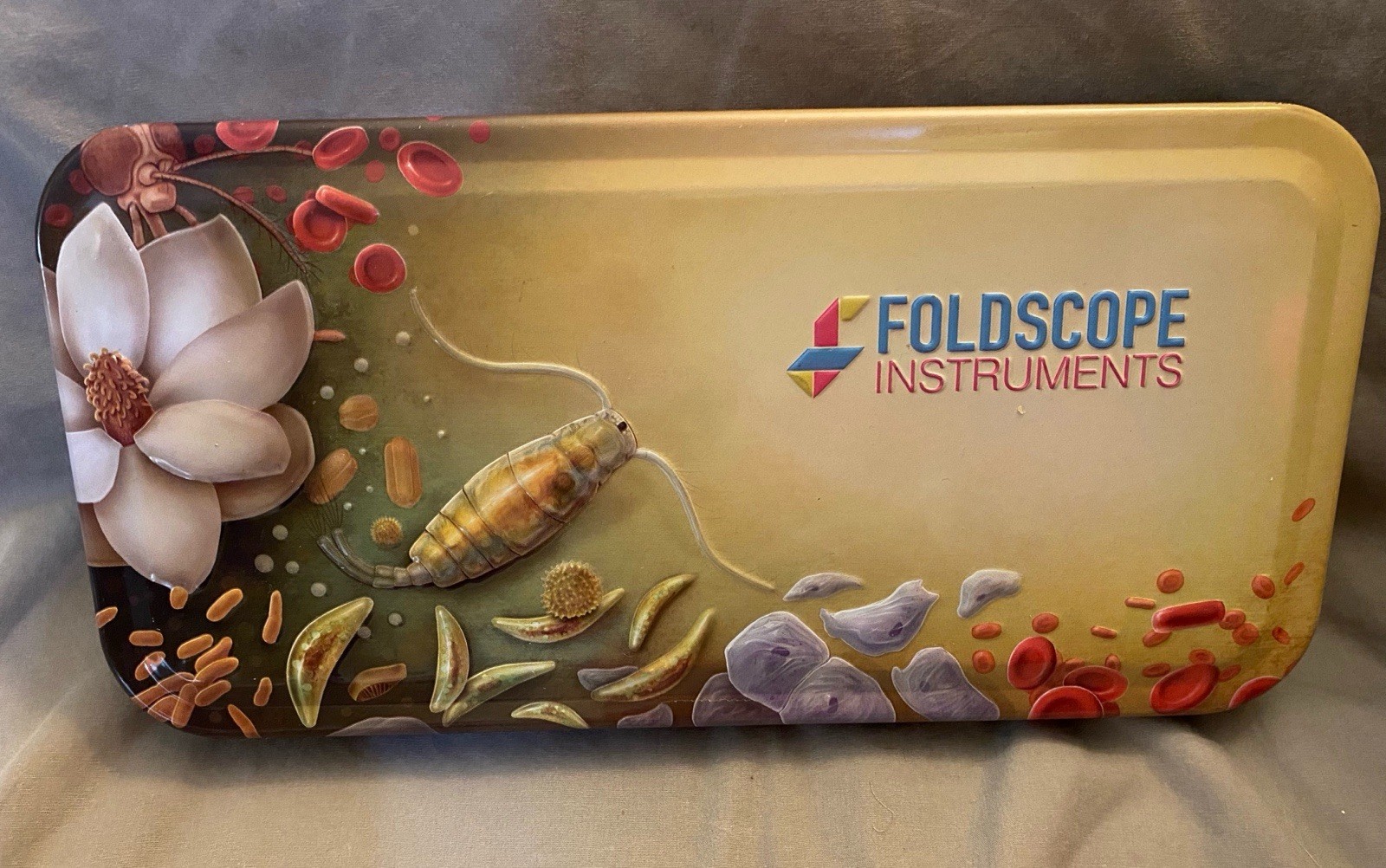 Foldscape Instruments Deluxe Paper Microscope Kit in Tin Case – Never Been Used