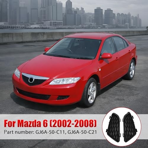 Fog Light Lamp Grille Cover Fit for Mazda 6 2002 2003 2004 2005 2006 2007 2008