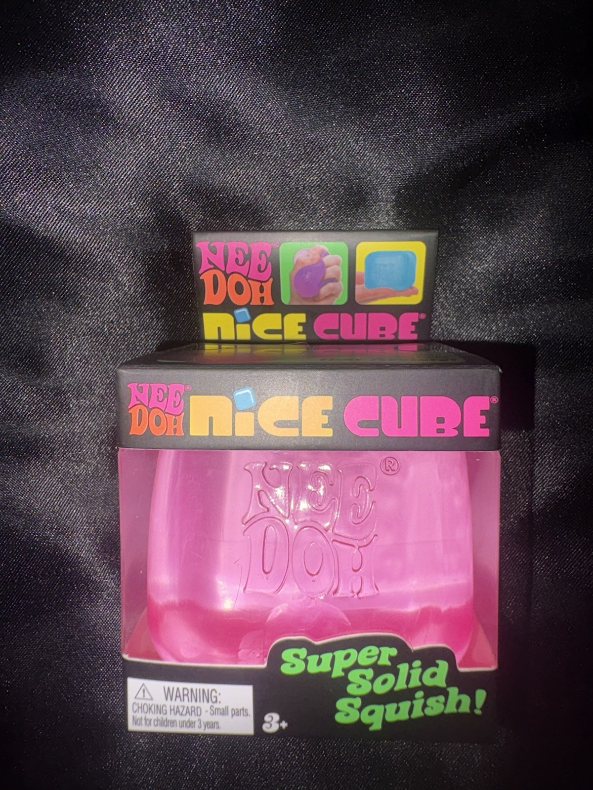 New Nee Doh Nice Cube Pink Super Solid Squish