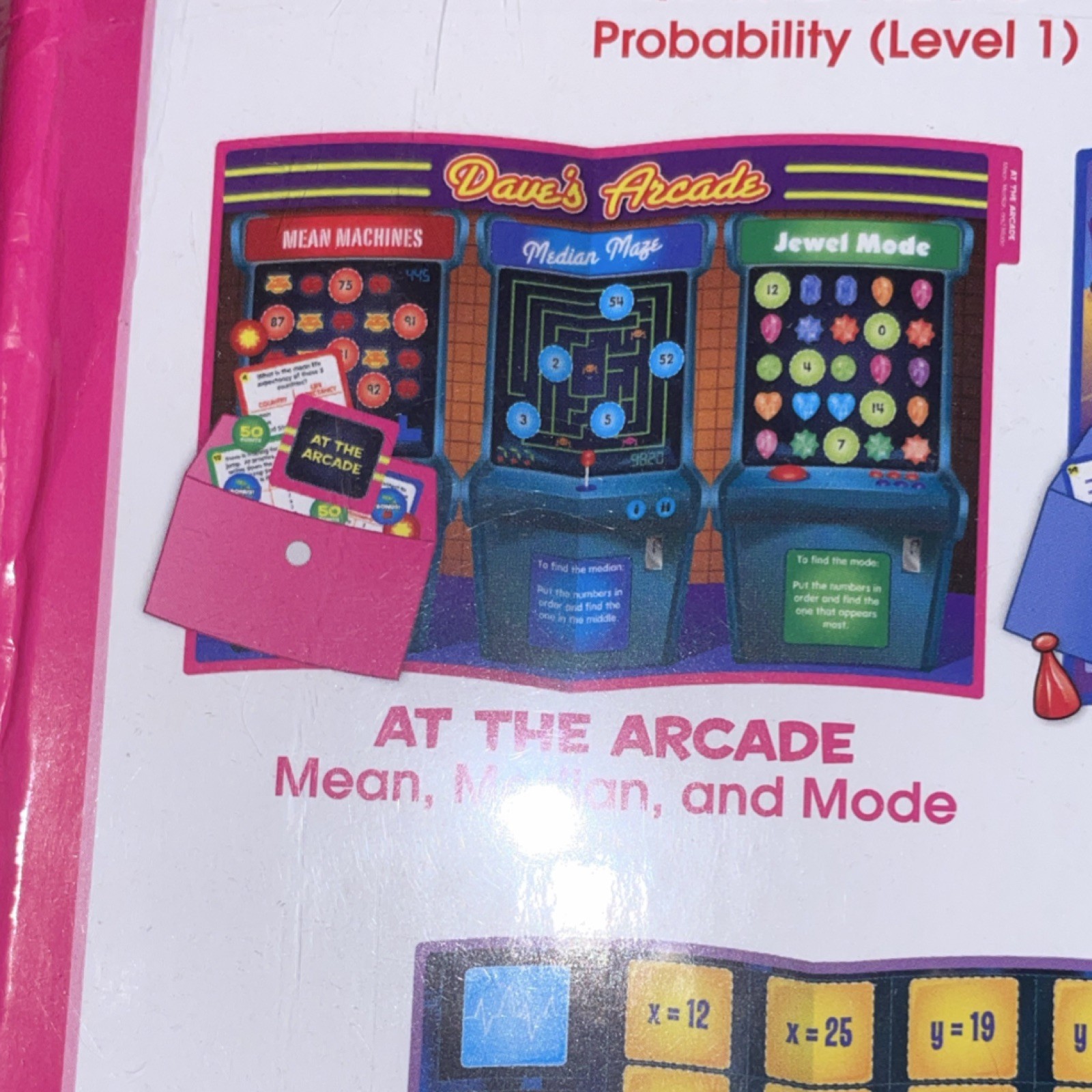Lakeshore Data & Probability Elementary Folder With 10 Games for Ages 9+