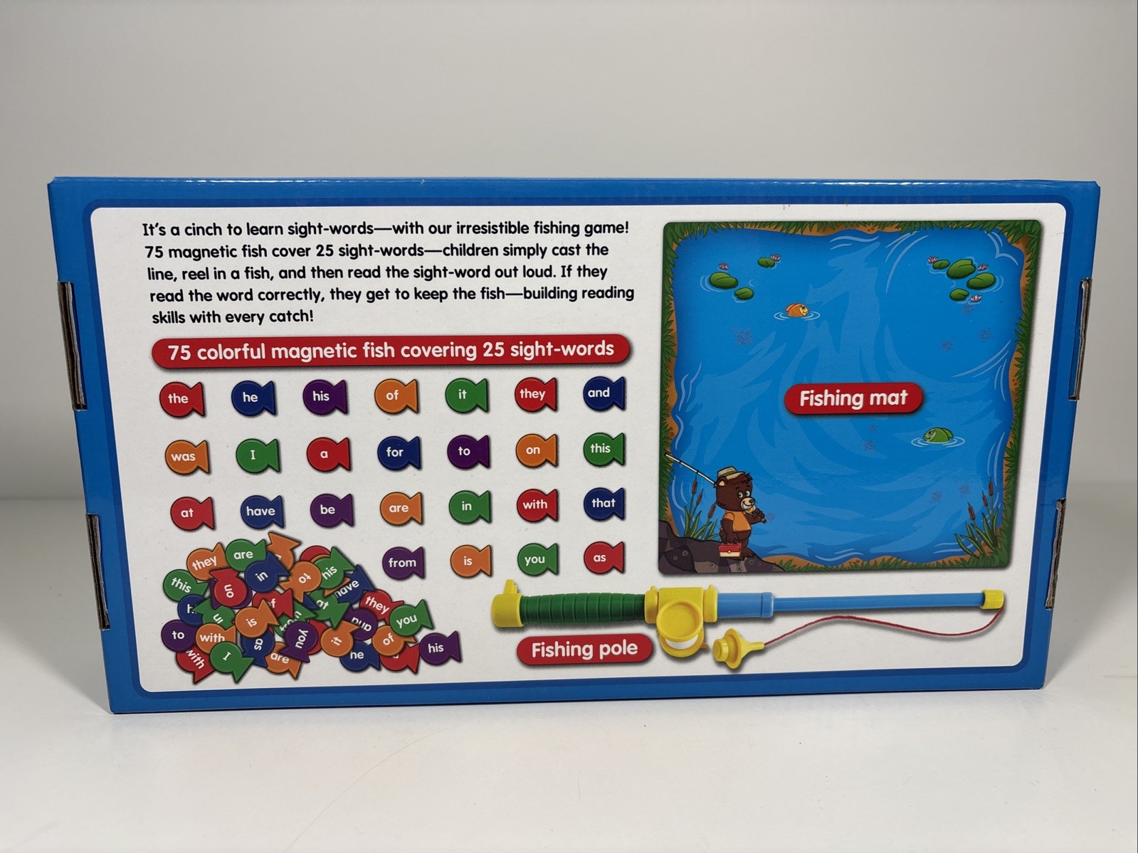 Lakeshore Learning Fishing for Sight-Words Level 1 Magnetic Fish Reading Game