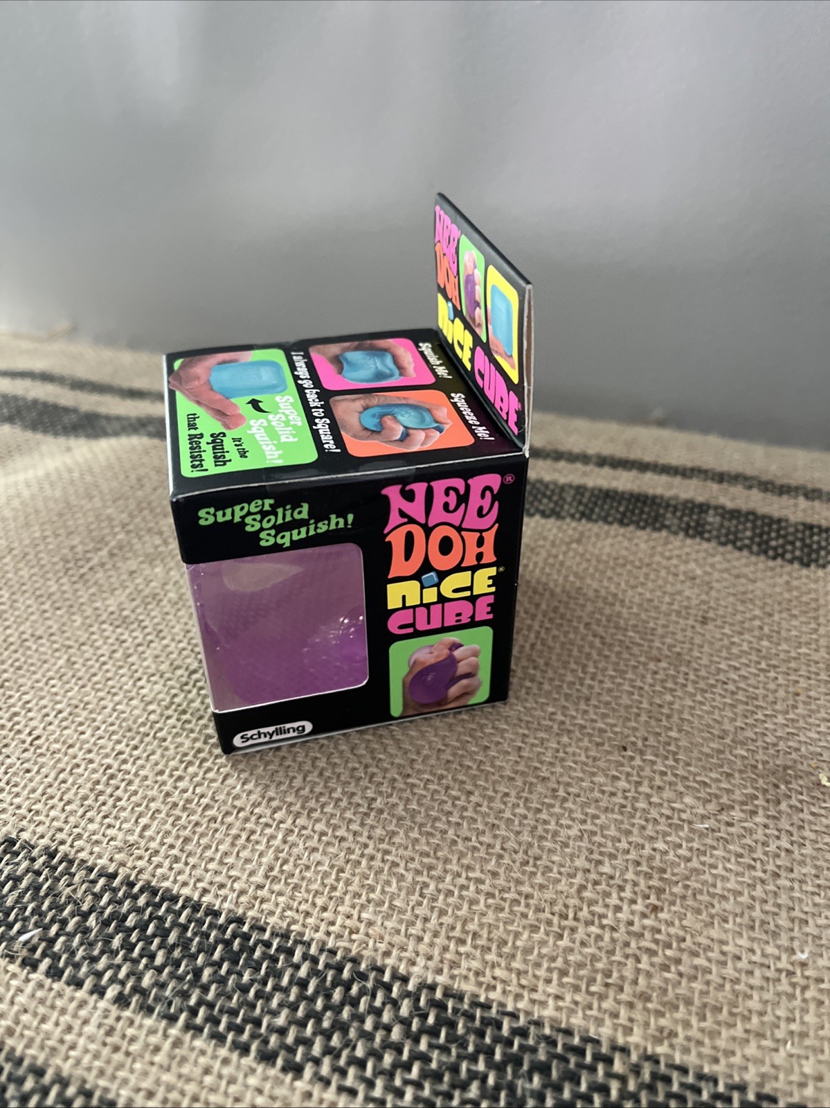 Nee Doh NiceCube PINK Super Solid Squish Fidget Toy Brand New NeeDoh