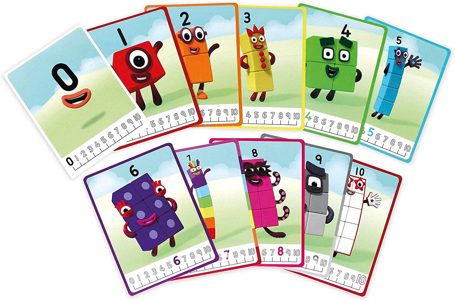 Hand2Mind Mathlink Cubes Numberblocks 1-10 Activity Set, 30 Preschool Learning A