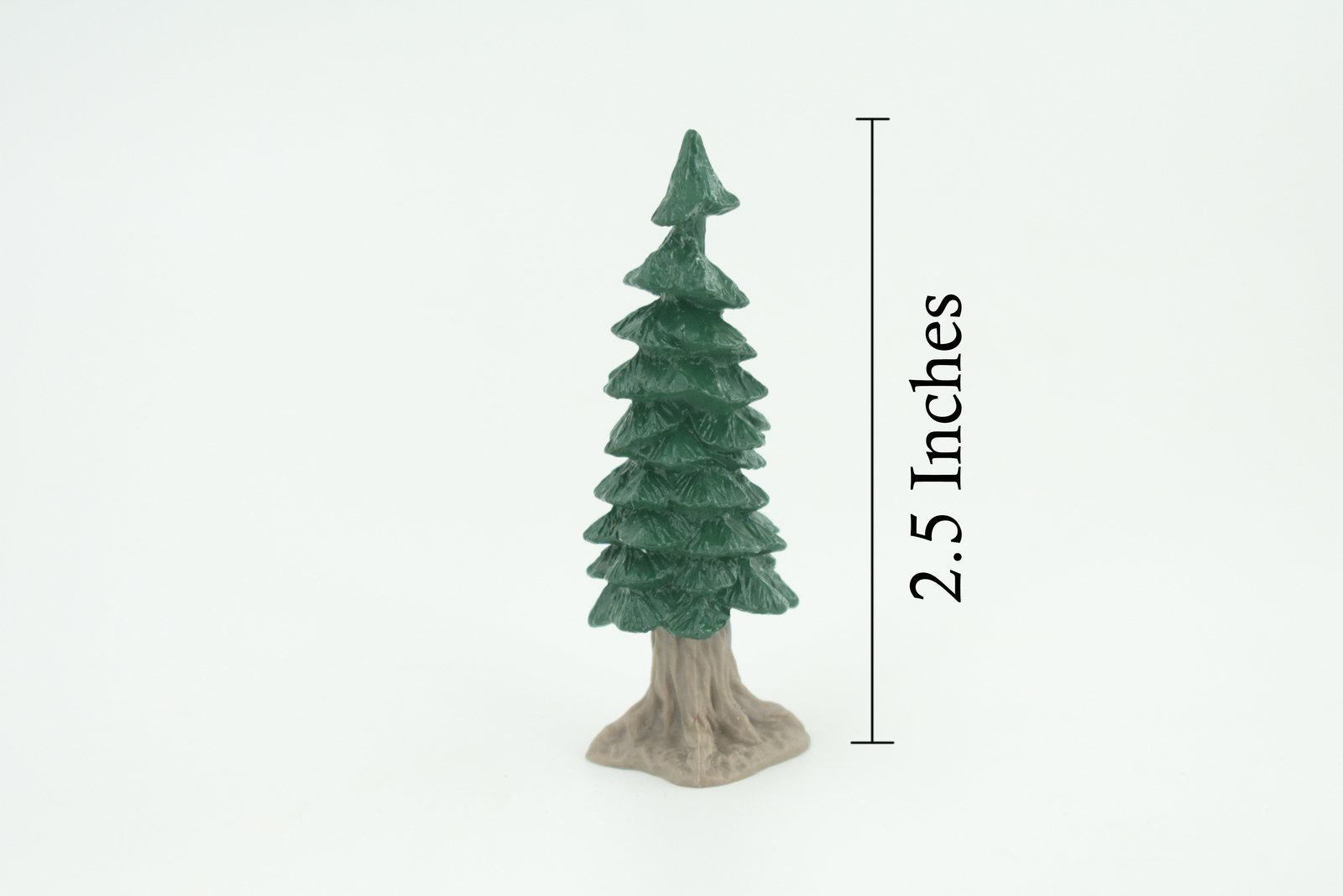 Pine Tree Toy, Conifer Model, Realistic Rubber Model, 2.5 Inches F3139 B224