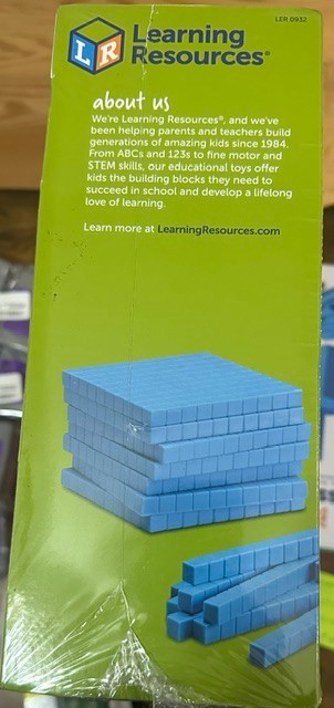 STEM- Age 6+ Learning Resources – Base Ten Blocks Classroom Set- 823 Pc