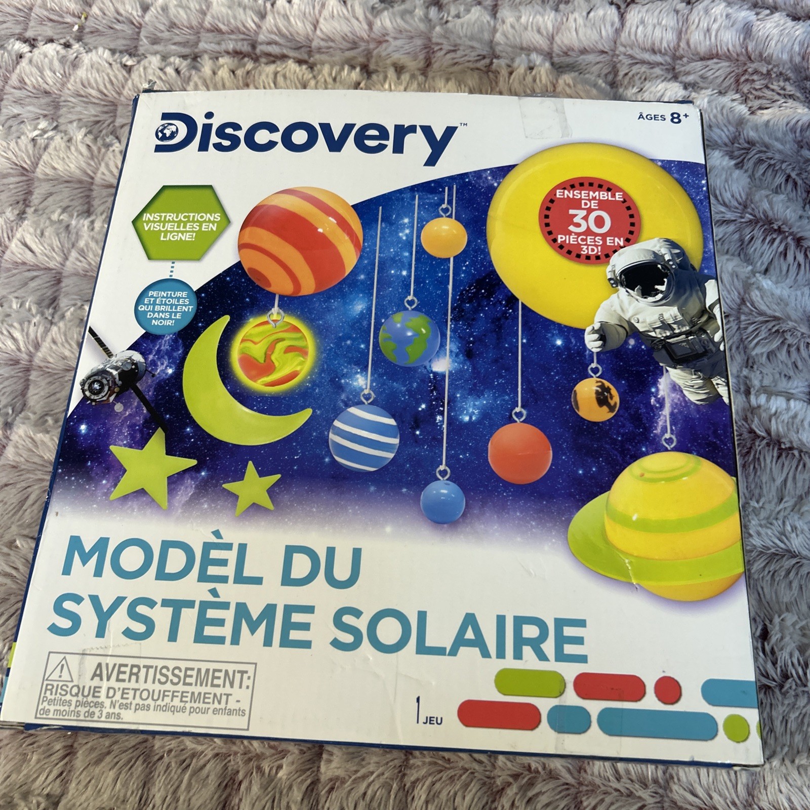 Discovery Solar System Model 30 Piece 3D Model Set Science Kit For Kids~Sealed