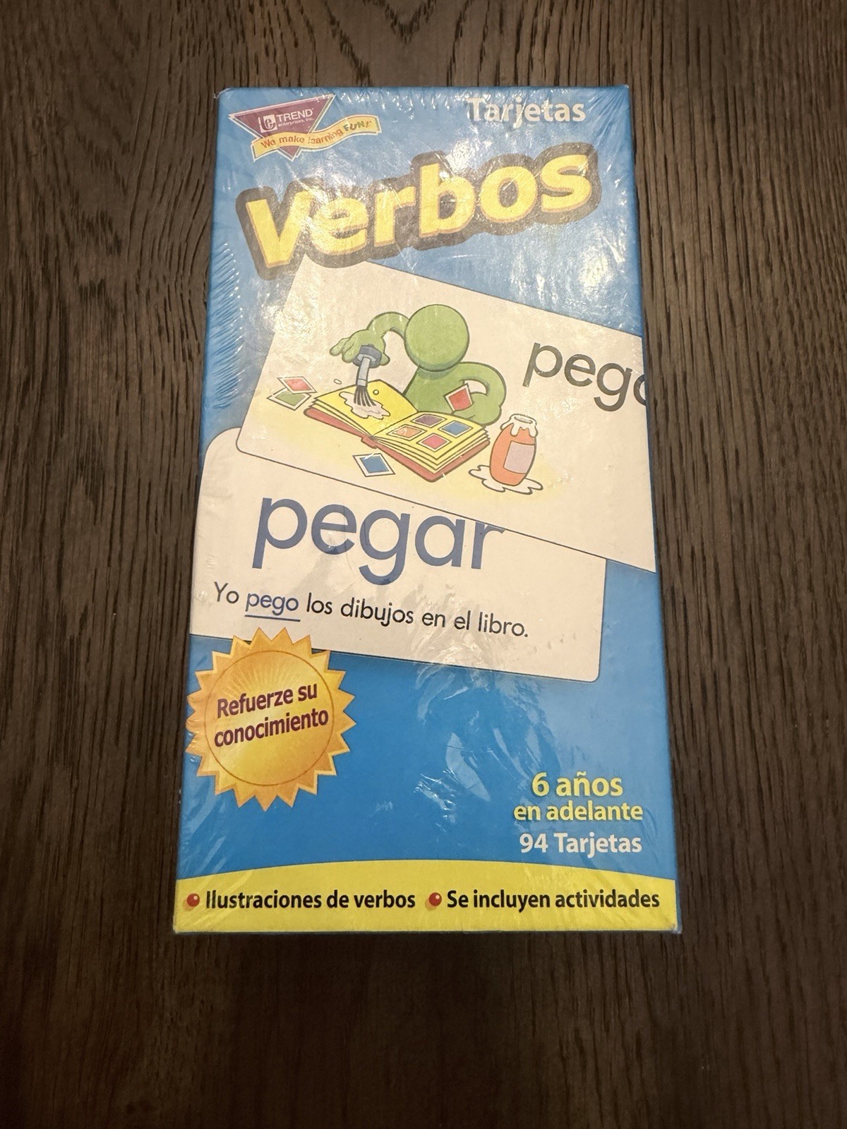 TREND enterprises Verbos Spanish Verb Cards 94 Flashcards Ages 6+ T-53020