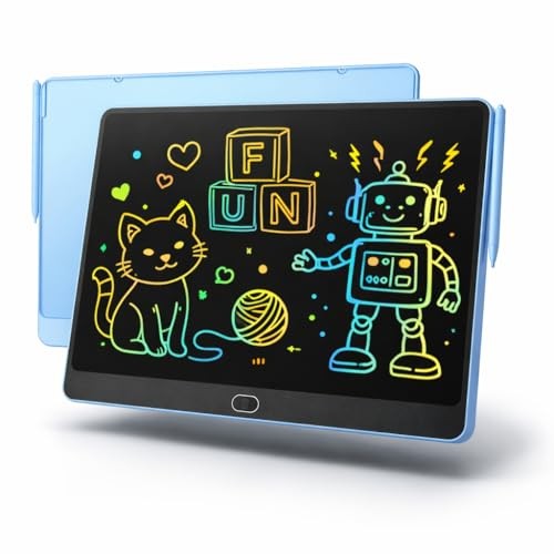LCD Writing Tablet for Kids – 16 inch Colorful Doodle Board Drawing Pad Blue