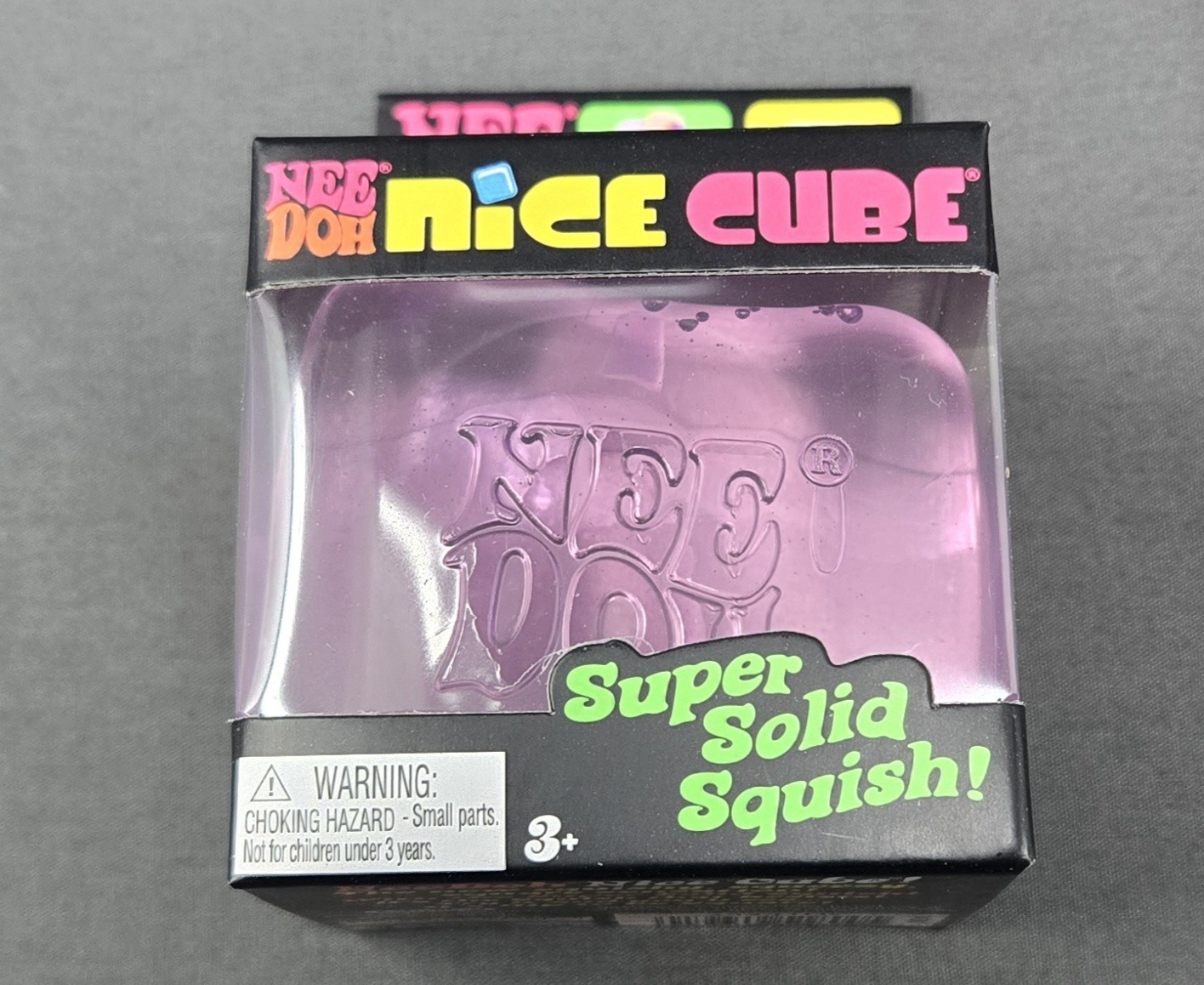 Nee Doh Nice Cube Super Solid Squish (Lot of 10) Blue Purple Pink – NEW