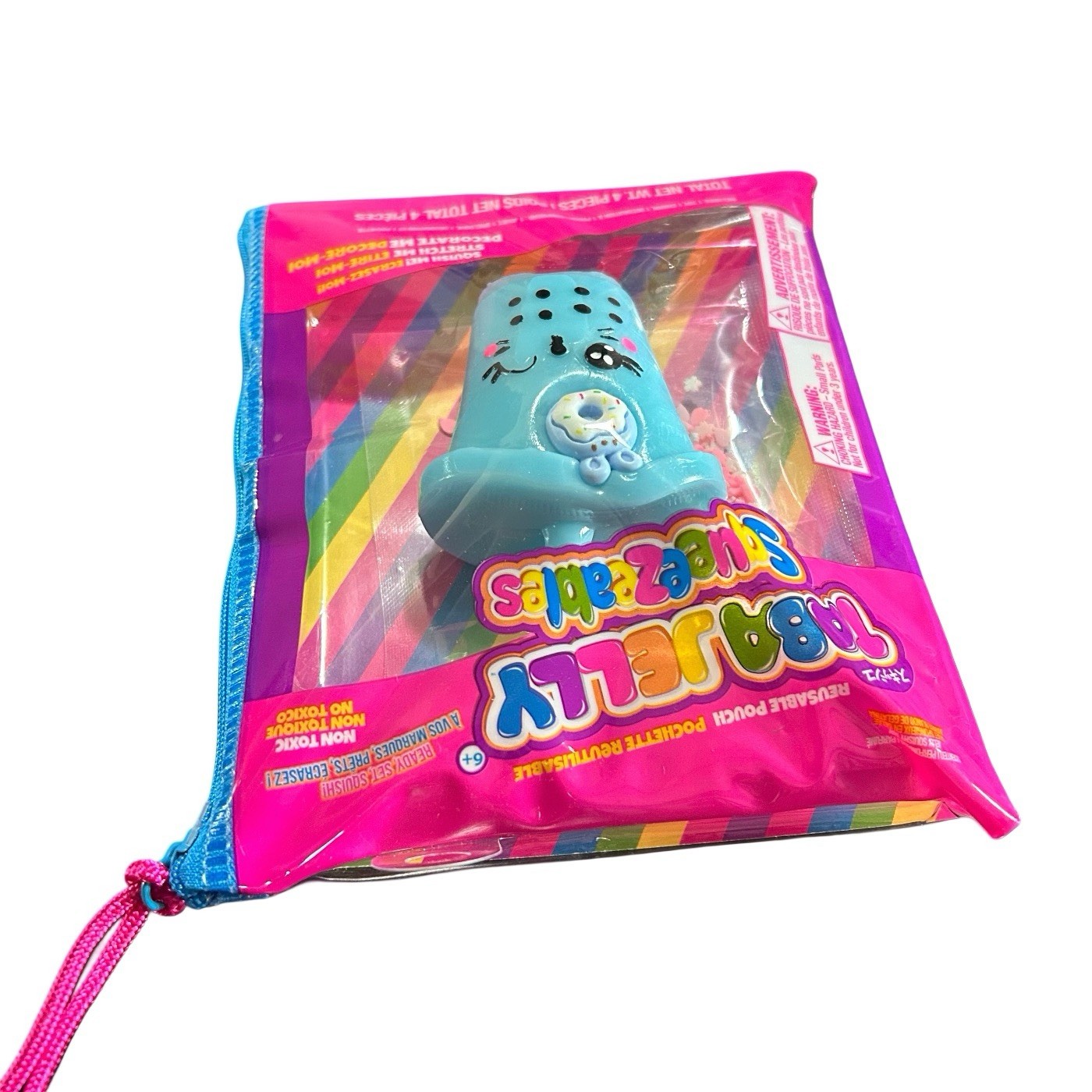 Squishy Taba Jelly Squeezeables Blue Boba Cup Squish Squeeze Fidget Sensory Toy