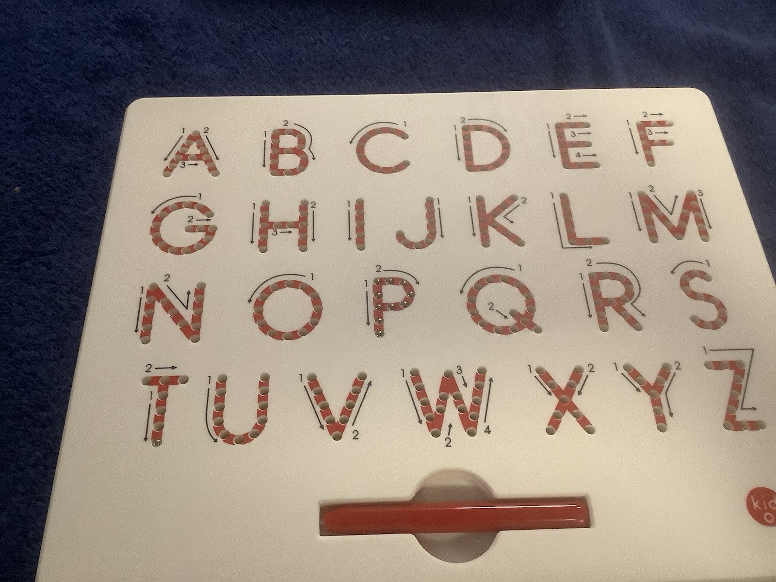 Magnatab A to Z Uppercase White Educational Learning Toy