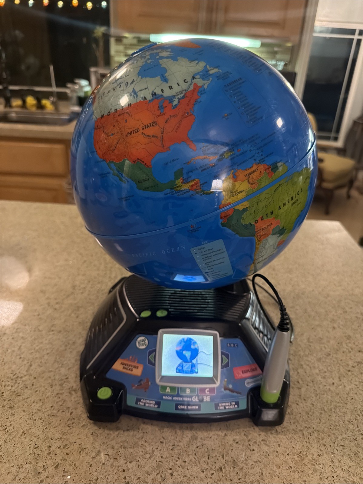 LeapFrog Magic Adventures Globe 2.8″ Video Screen BBC Interactive Games – Used