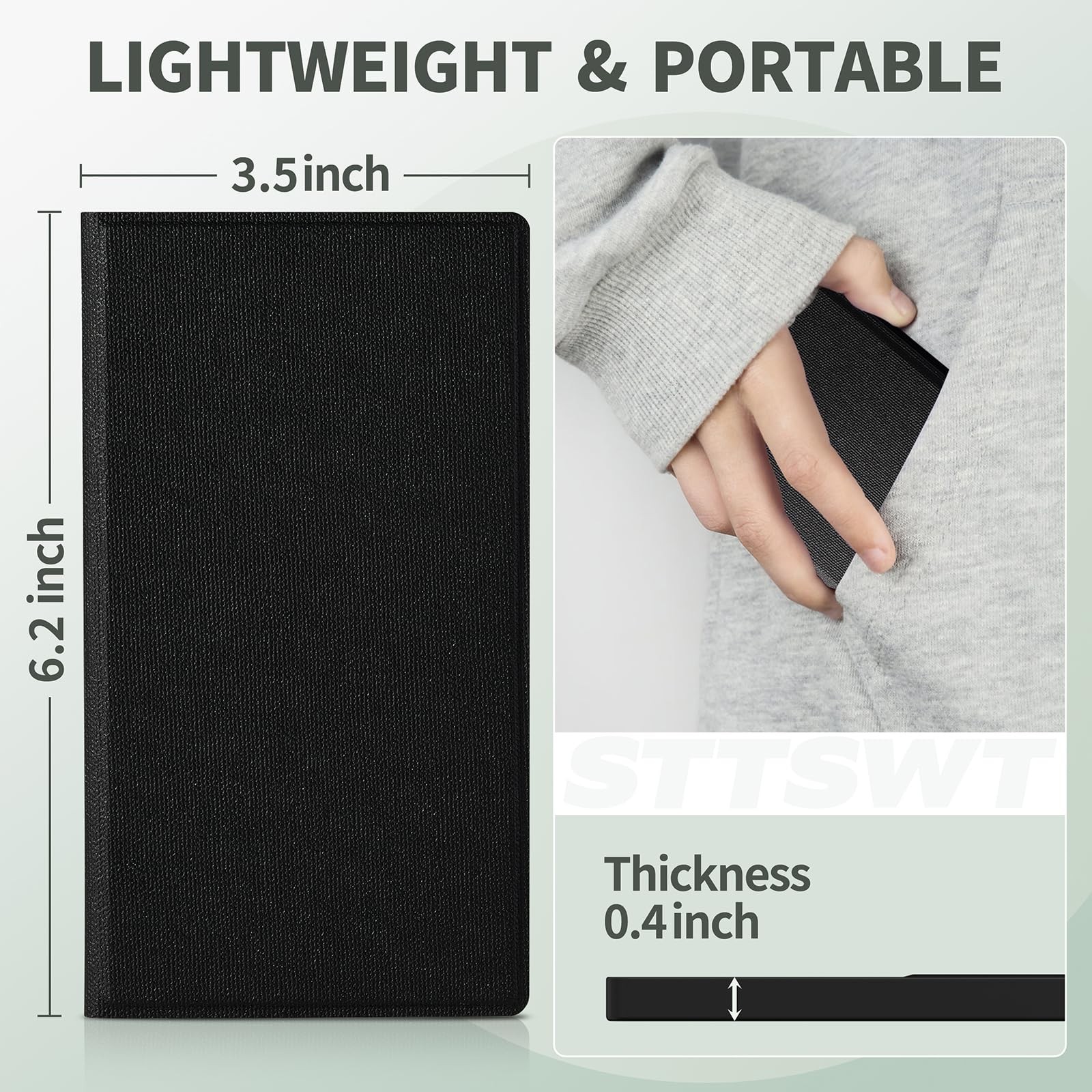 LCD Writing Tablet for Adults: 6.5 Inch with Leather Case Full Screen Reusabl…