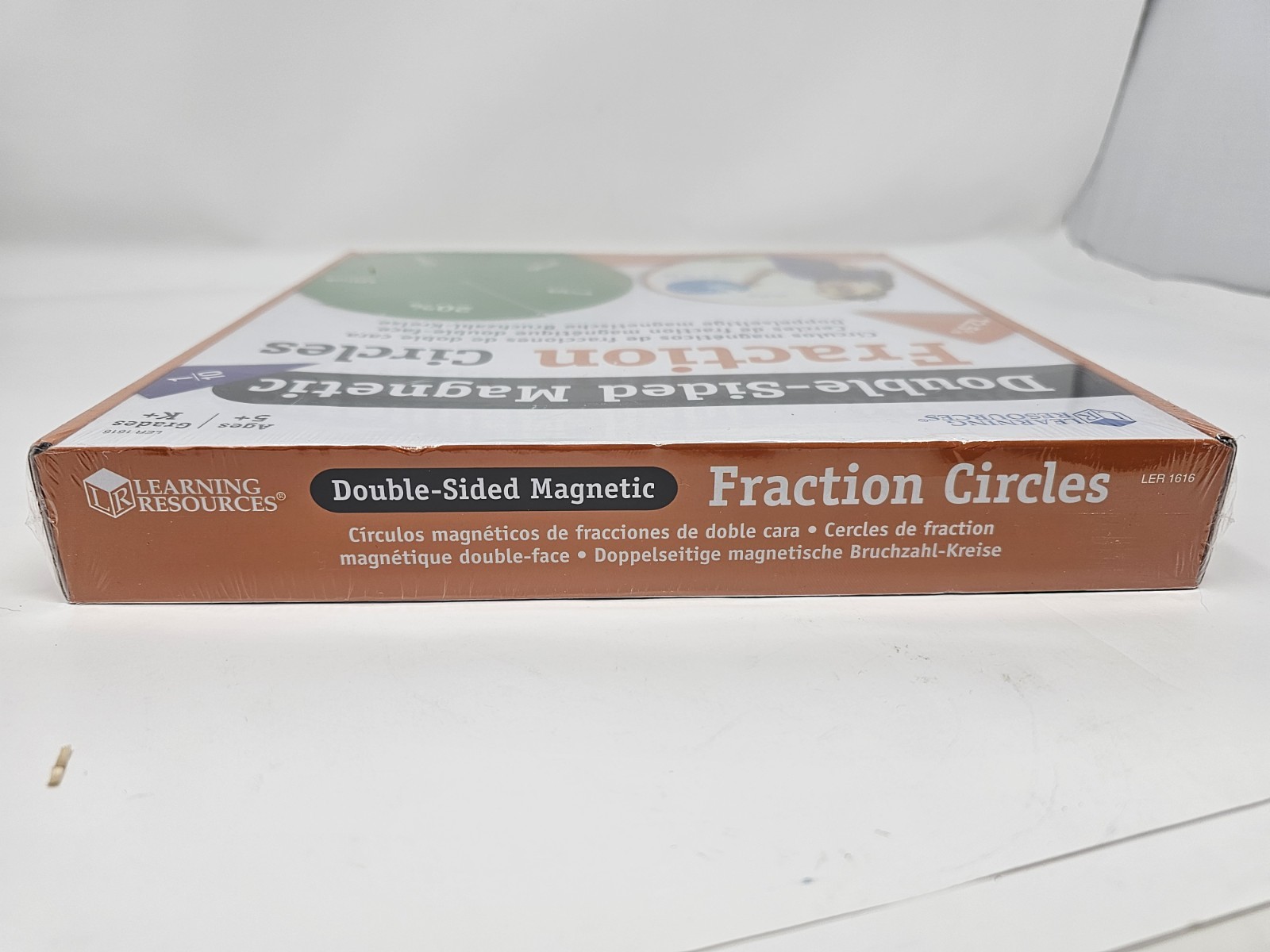Learning Resources Double-Sided Magnetic Fraction Circles 51 Piece Set LER1616