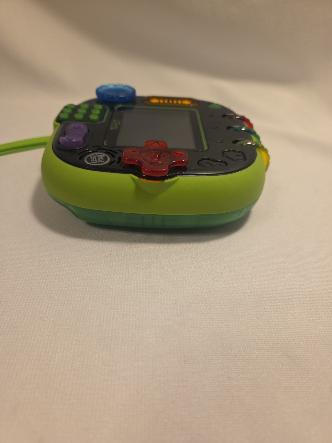 LeapFrog Rockit Twist Green Button Control Handheld Learning Game System WORKS