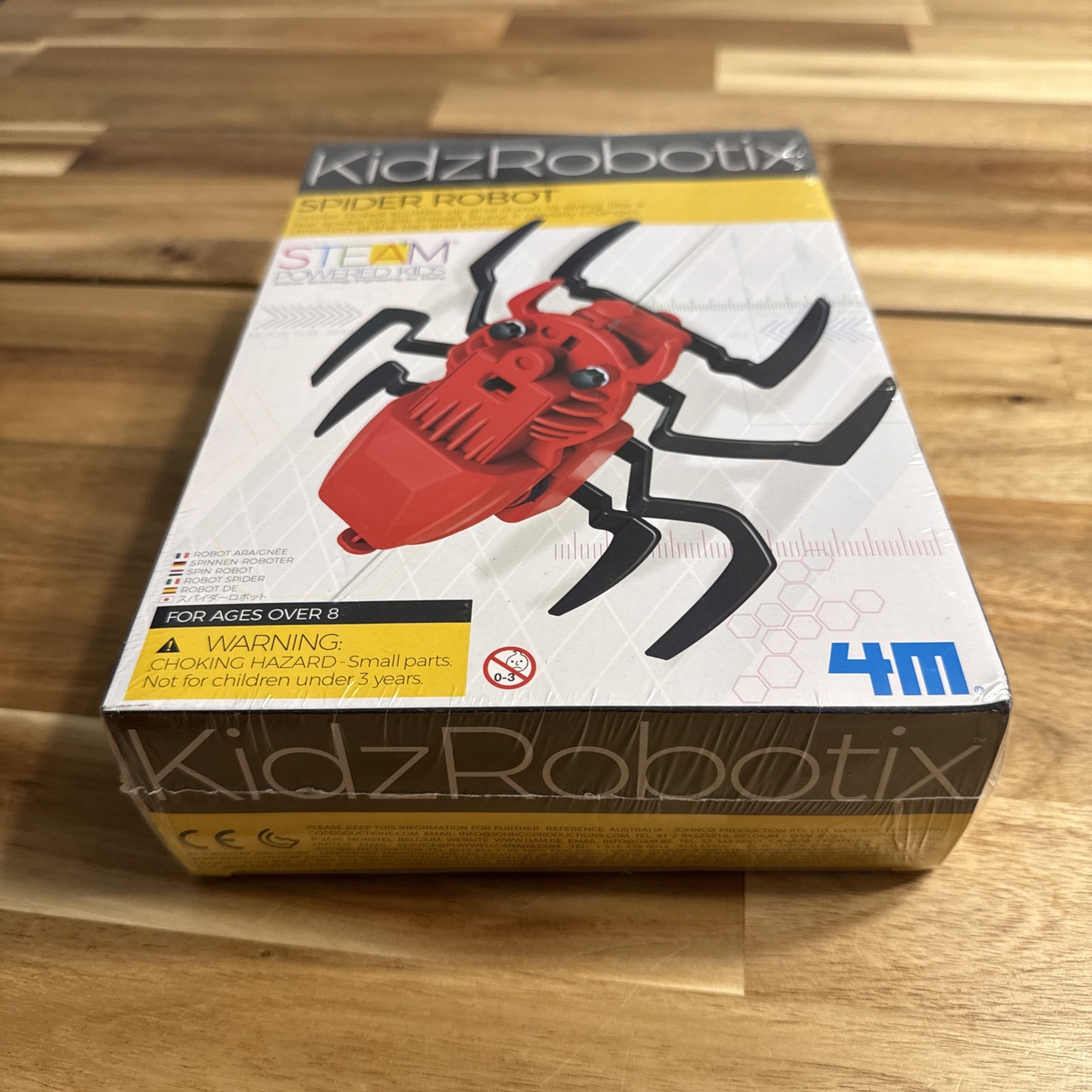4M KidzRobotix Steam Powered Spider Robot Steam Powered Kids Ages 8+