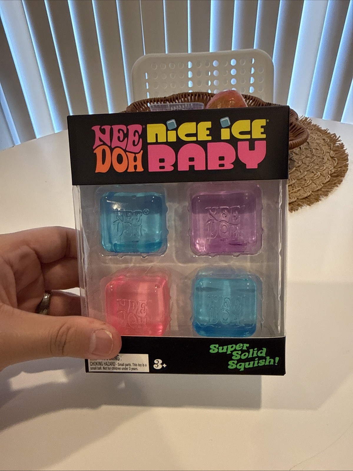🔥NeeDoh Nice ICE Baby 4 pack, Set of 4 Nee Doh Mini Nice Cube BRAND NEW SEALED