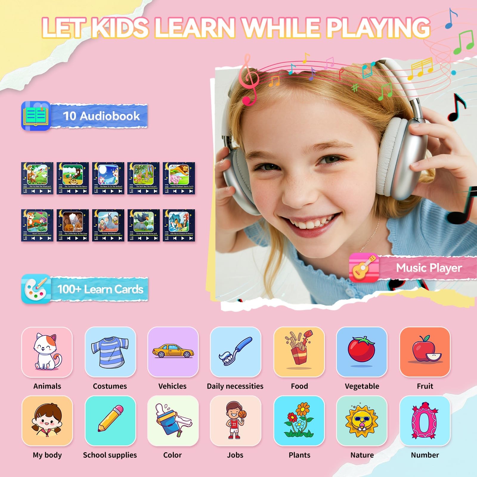 Kids Watch for Girls 4 5 6 7 8 9 10 Years Old Gifts, Smart Watch for Kids with 2