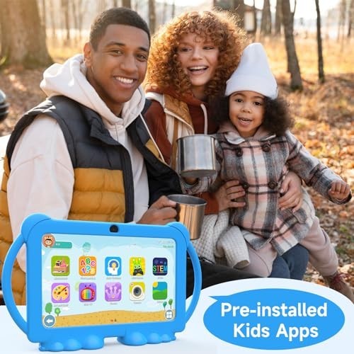 7″ Kids Tablet Android 12, 4GB RAM, 32GB Storage, Bluetooth, IPS Screen, Parenta