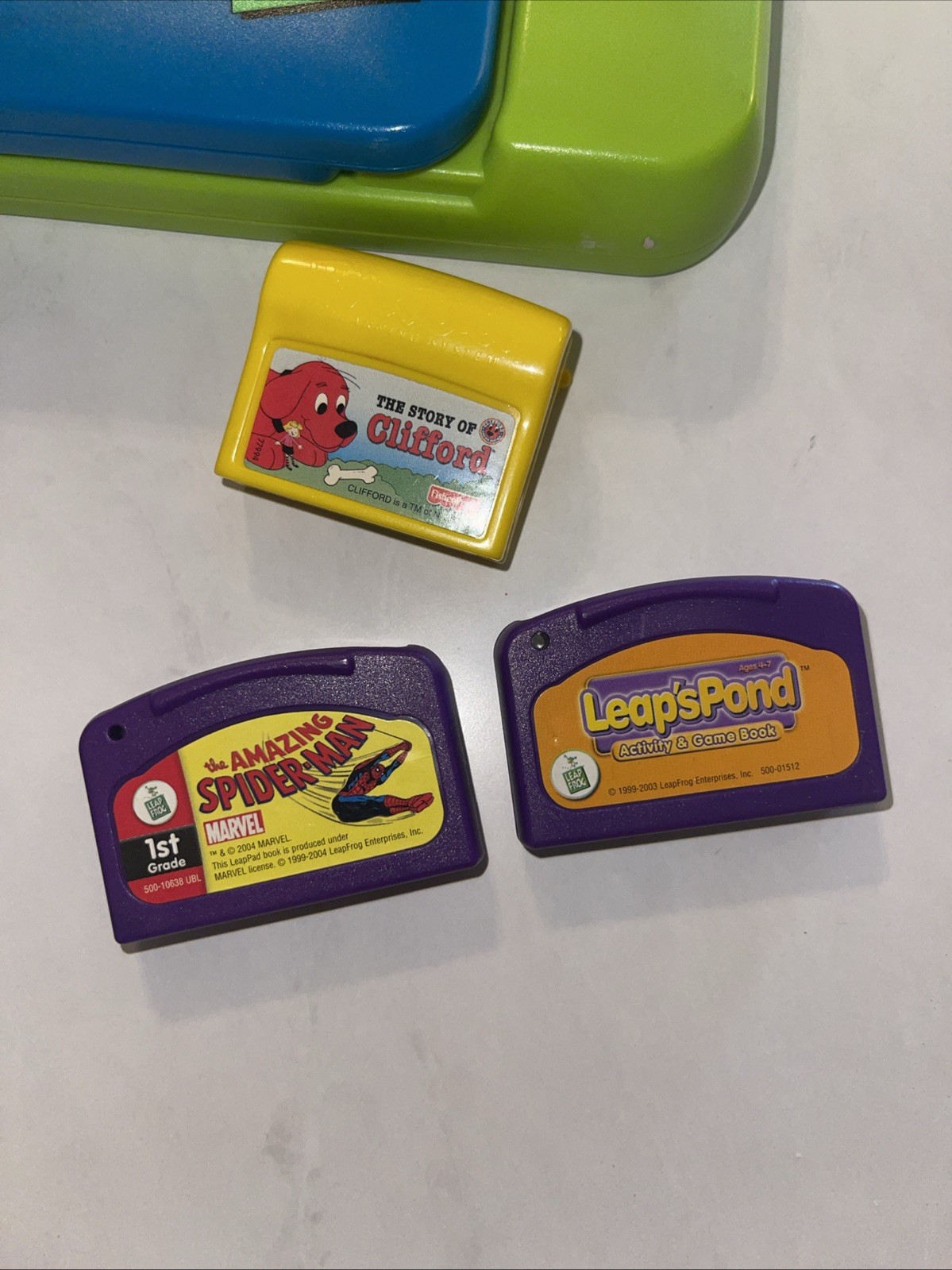 Vintage 2001 LeapFrog Leap Pad Learning System Console/Case/Books/Games
