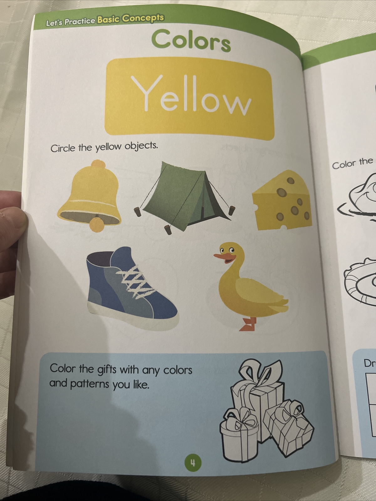 LET’S PRACTICE BASIC CONCEPTS Workbook AGES 3+ COLORS SHAPES OPPOSITES NUMBERS