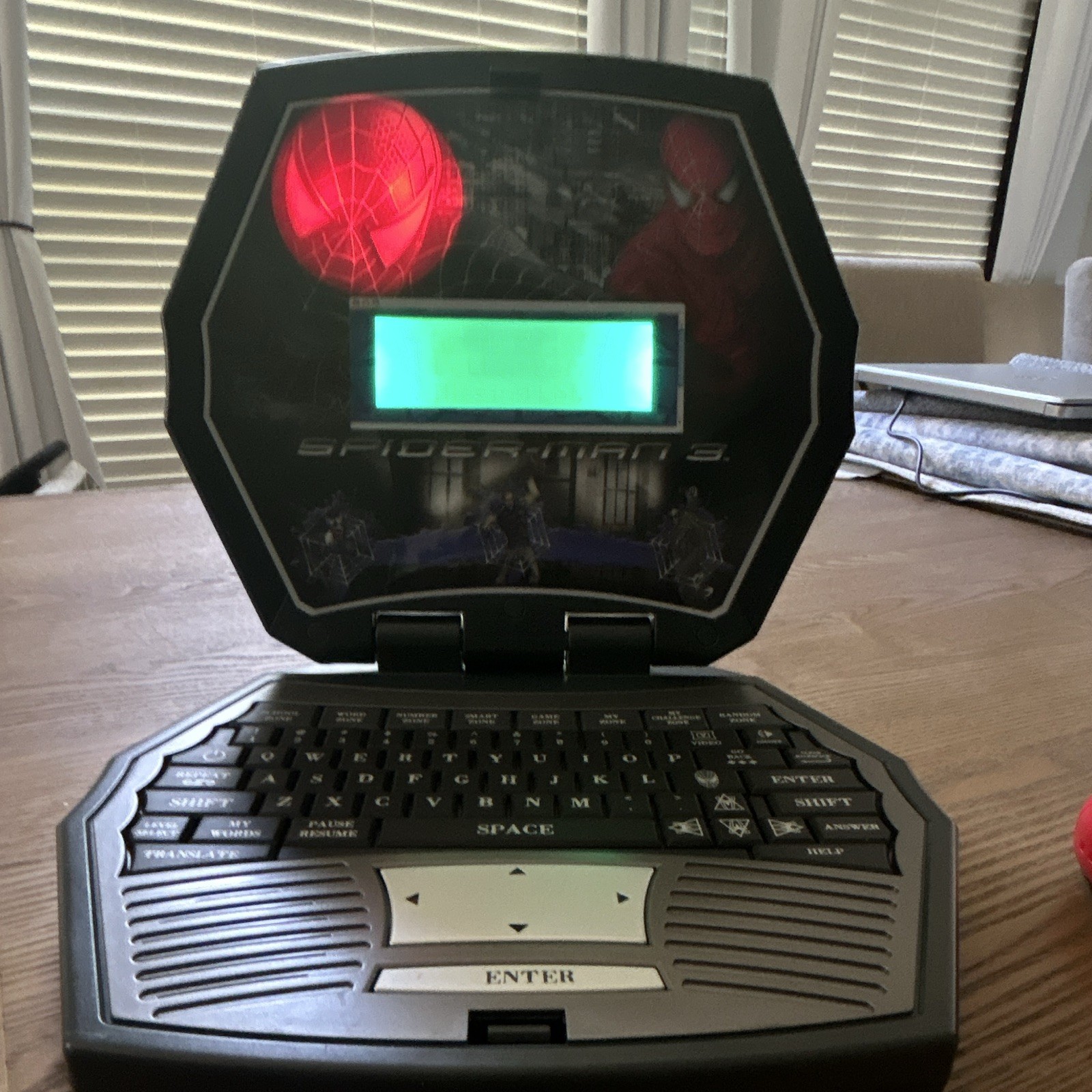 Marvel Spider-Man 3 Learning Laptop w/ Keyboard LCD + Mini Camera 2007
