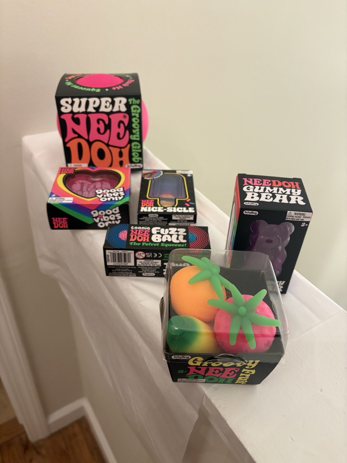 10 Nee Dohs Viral Nee Doh Gift Basket 6 Separate Boxes!All Schylling & Authentic