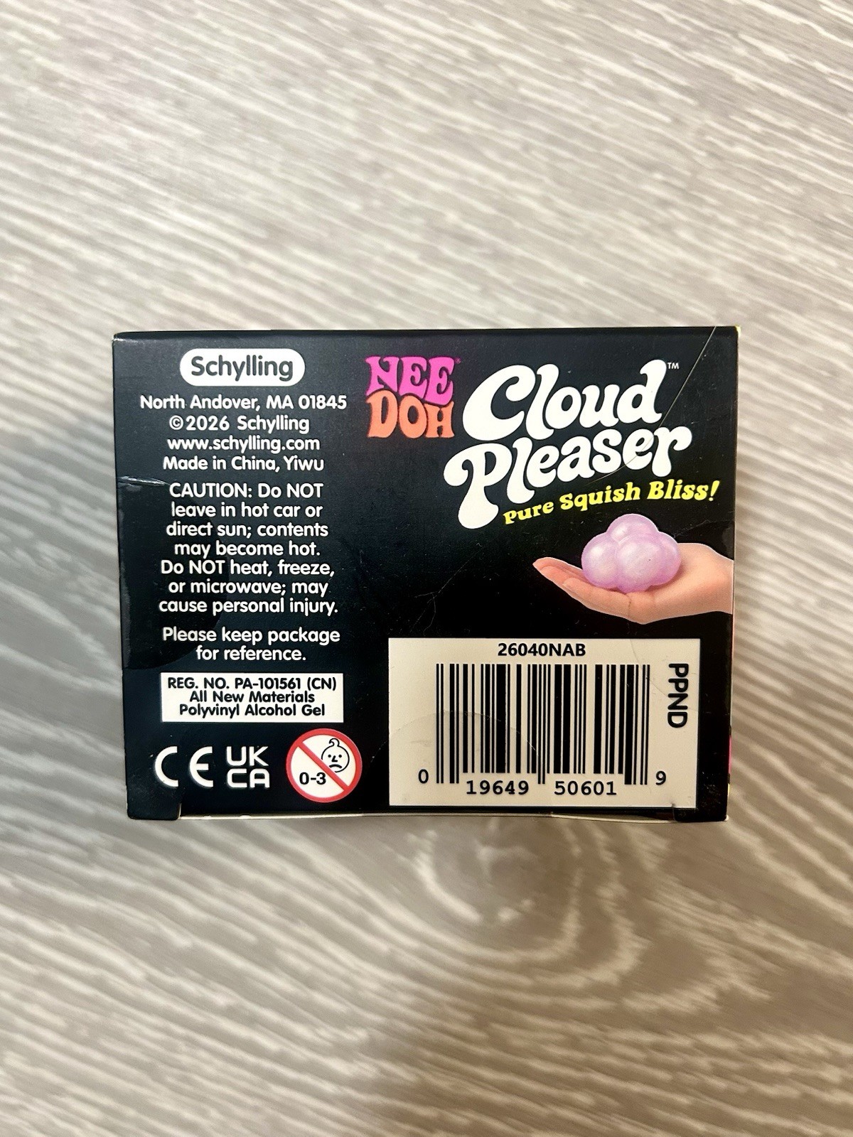 Schylling Nee Doh Cloud Pleaser Soft Doh Squish Squeeze Toy Purple| Brand New