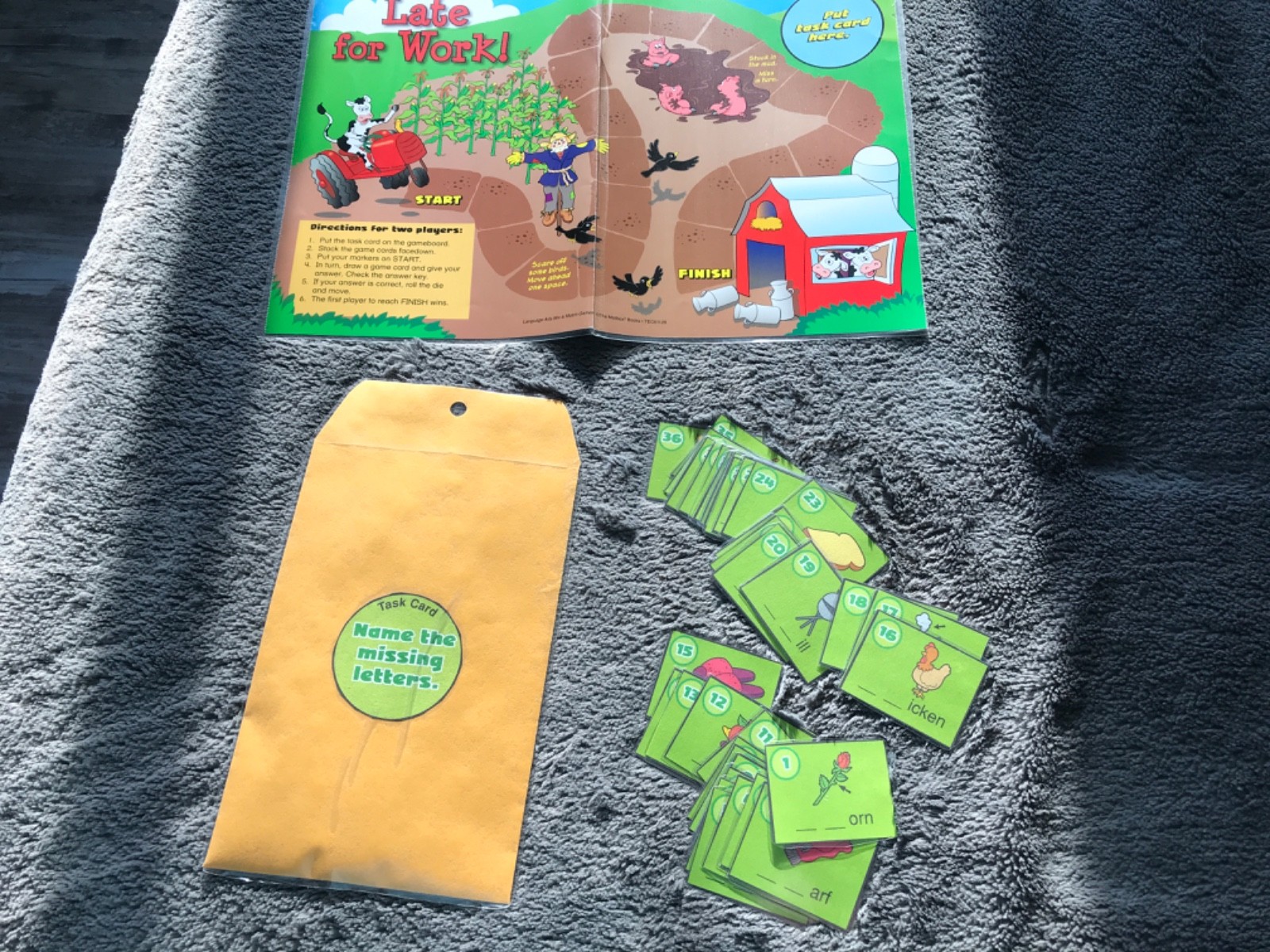 Late for Work! Inital blends lang arts teacher game resources 2nd grade