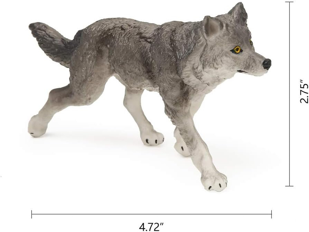 7Pcs Wolf Toy Figurines Set Wolf Animals Figures (Wolf Set B)