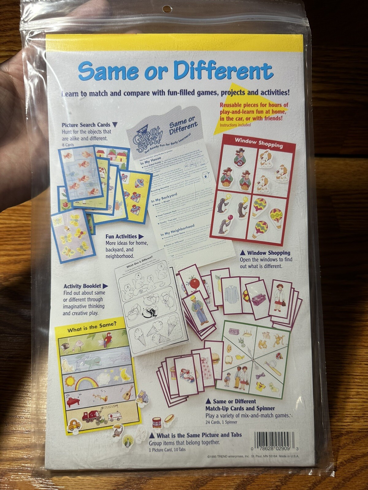 1995 Trend Enterprise Great Start Discovery Kit Math Ages 4-6 Same Or Different