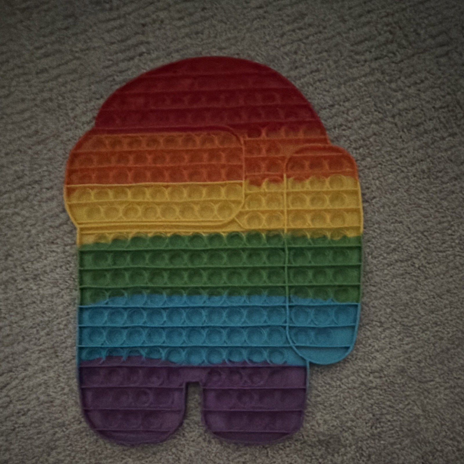 Rainbow Among Us Pop-It Tactile Sensory Toy for Ages 4-7, 8-11, 12-16 Years