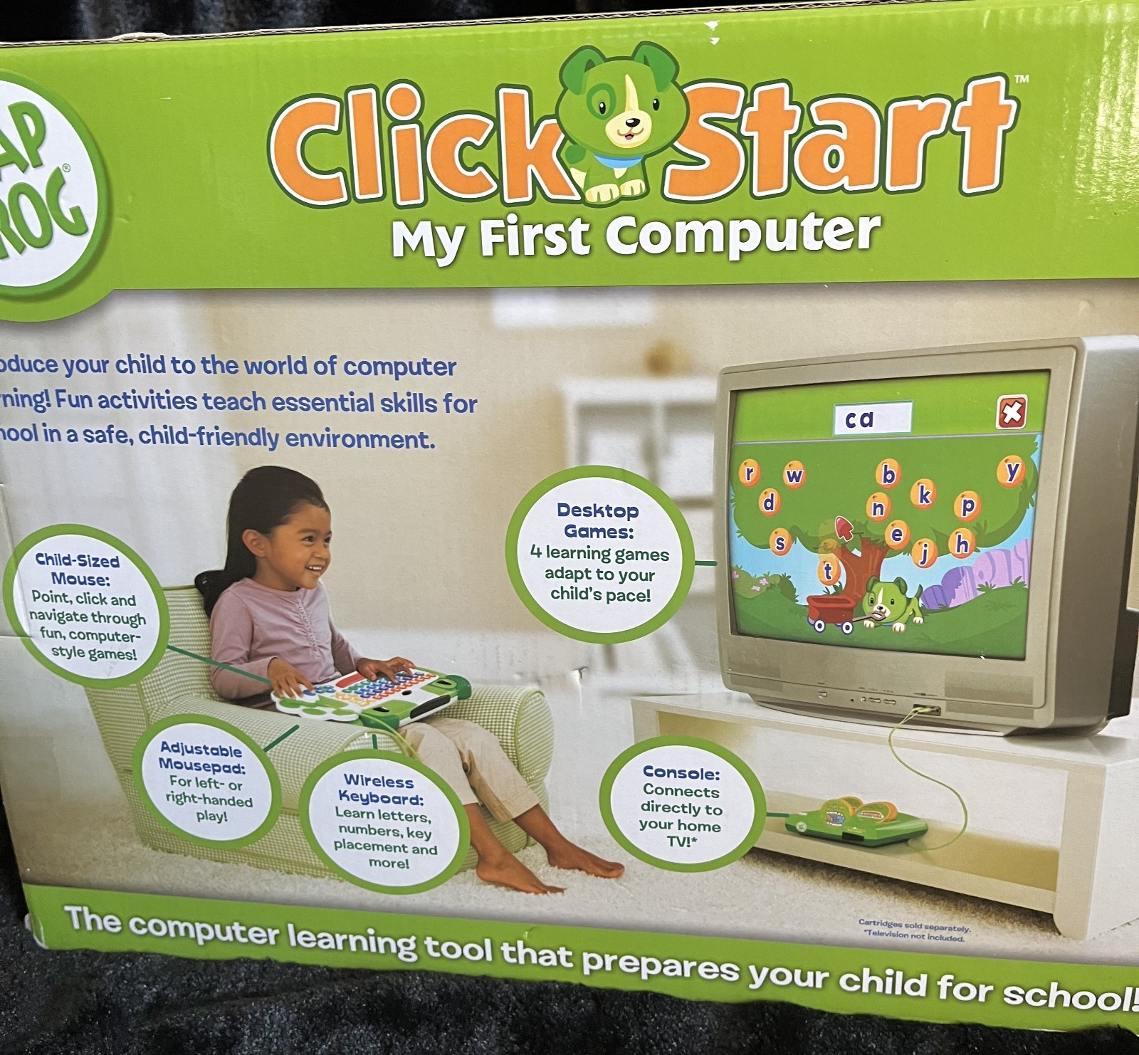 LeapFrog Clickstart My First Computer Wireless Keyboard New Sealed