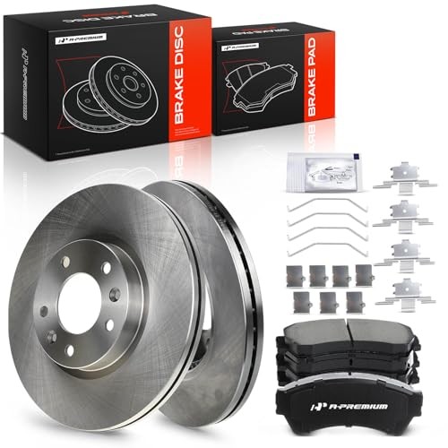 11.77 inch(299mm) Front Vented Disc Brake Rotors + Ceramic Pads Kit Ford, Lincon