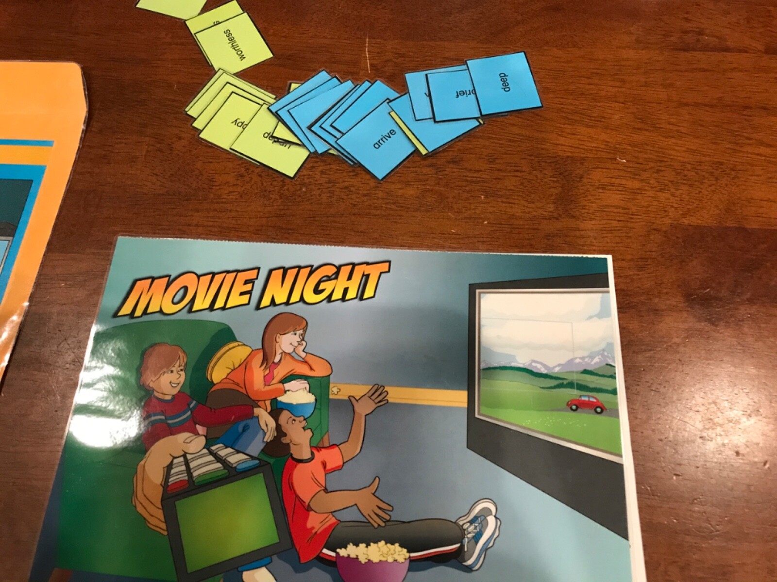 Movie Night! Antonyms Grades 4-5 Language Arts file folder game teacher