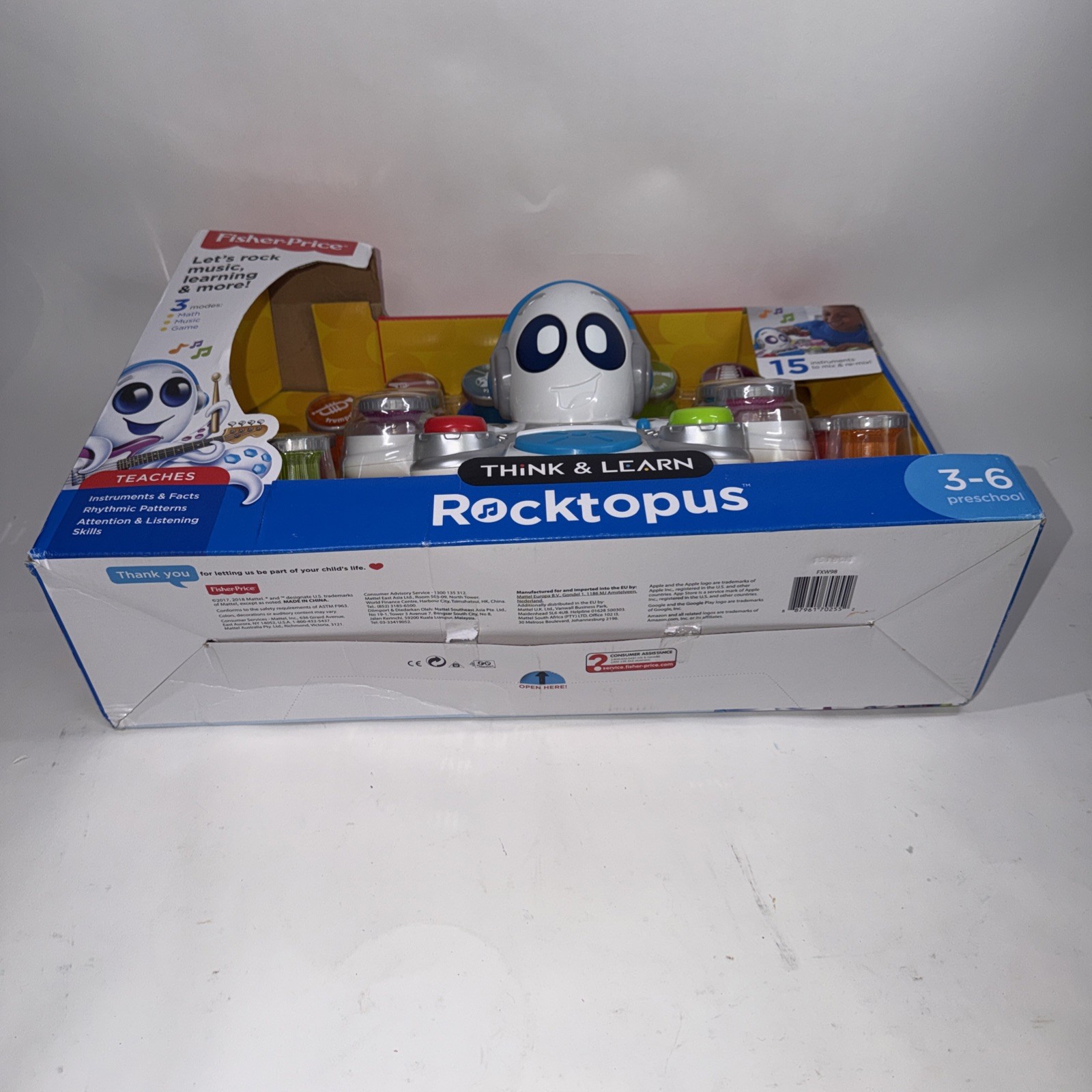 Fisher-Price Think & Learn Rocktopus Music Toy – Preschool Ages 3-6 NEW 3 Modes