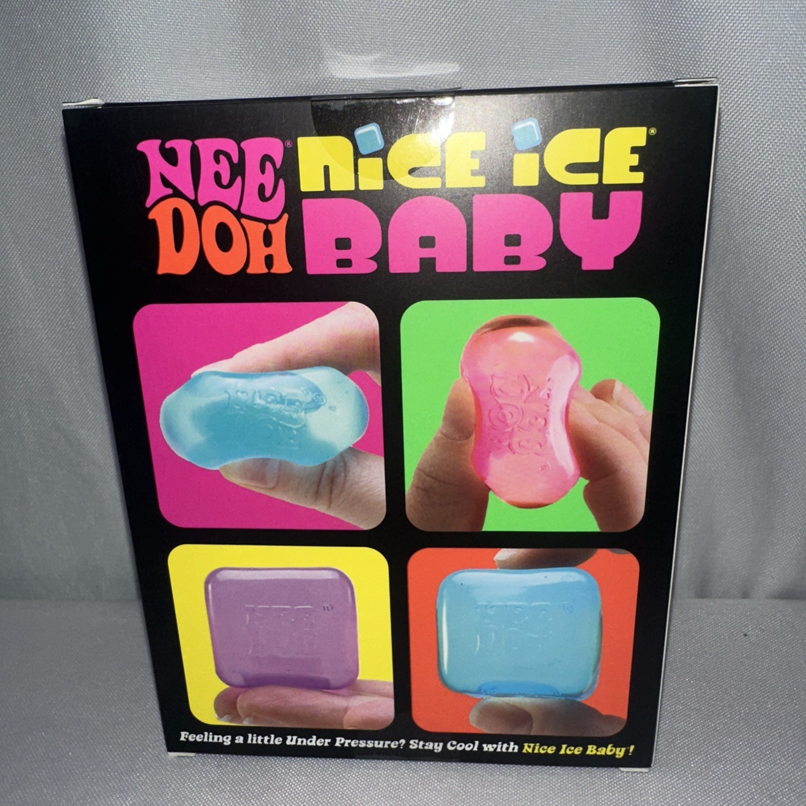 NeeDoh Nice Ice Baby 4 pack, Nee Doh Mini Nice Cube Pink Blue Purple New In box