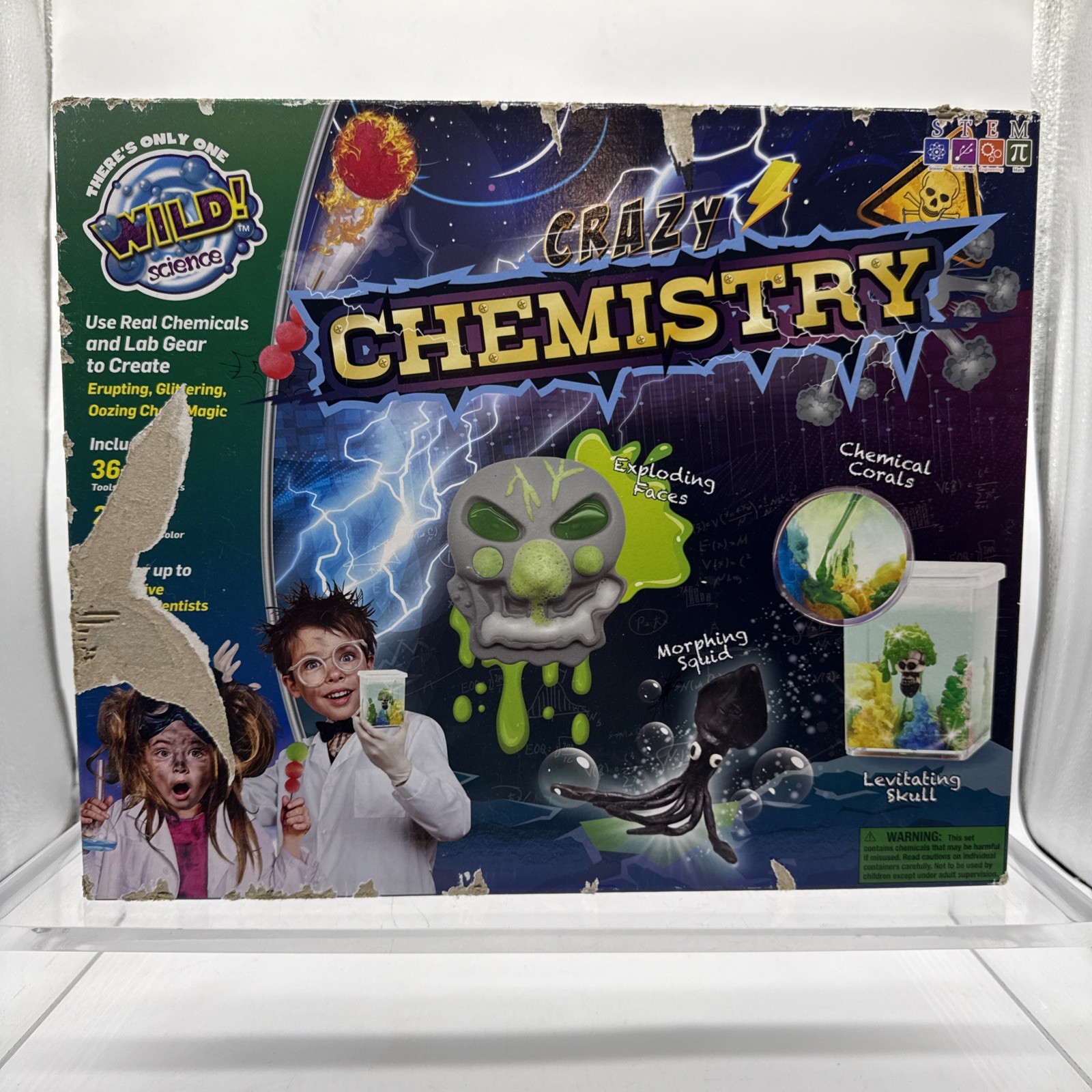 Wild Science Crazy Chemistry For 8 And Up! 36 Tools & Ingredients Sealed READ M