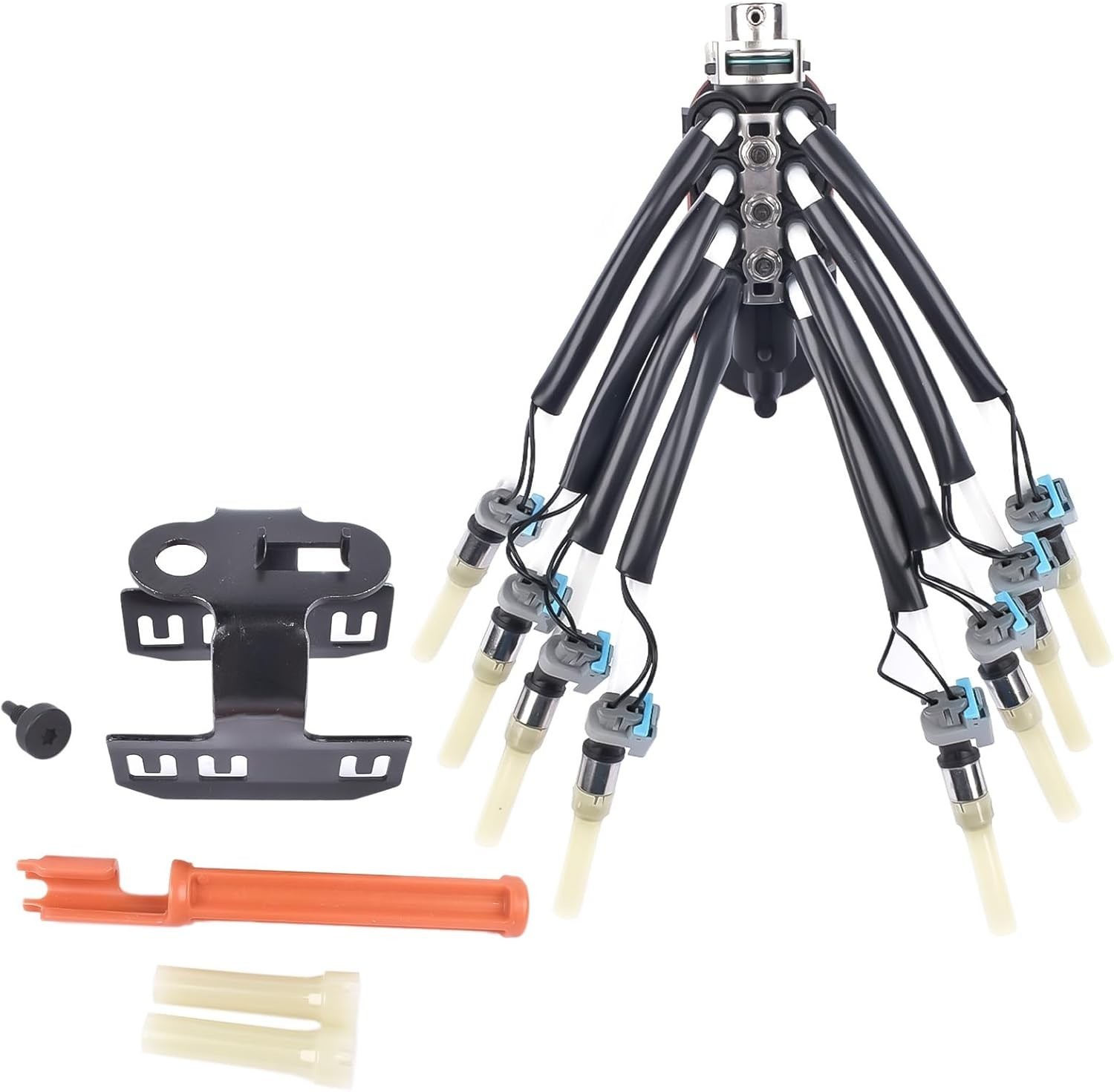 Fuel Spider Injector Assembly W/Bracket Replacement For 1996-02 GM Chevy Pickup
