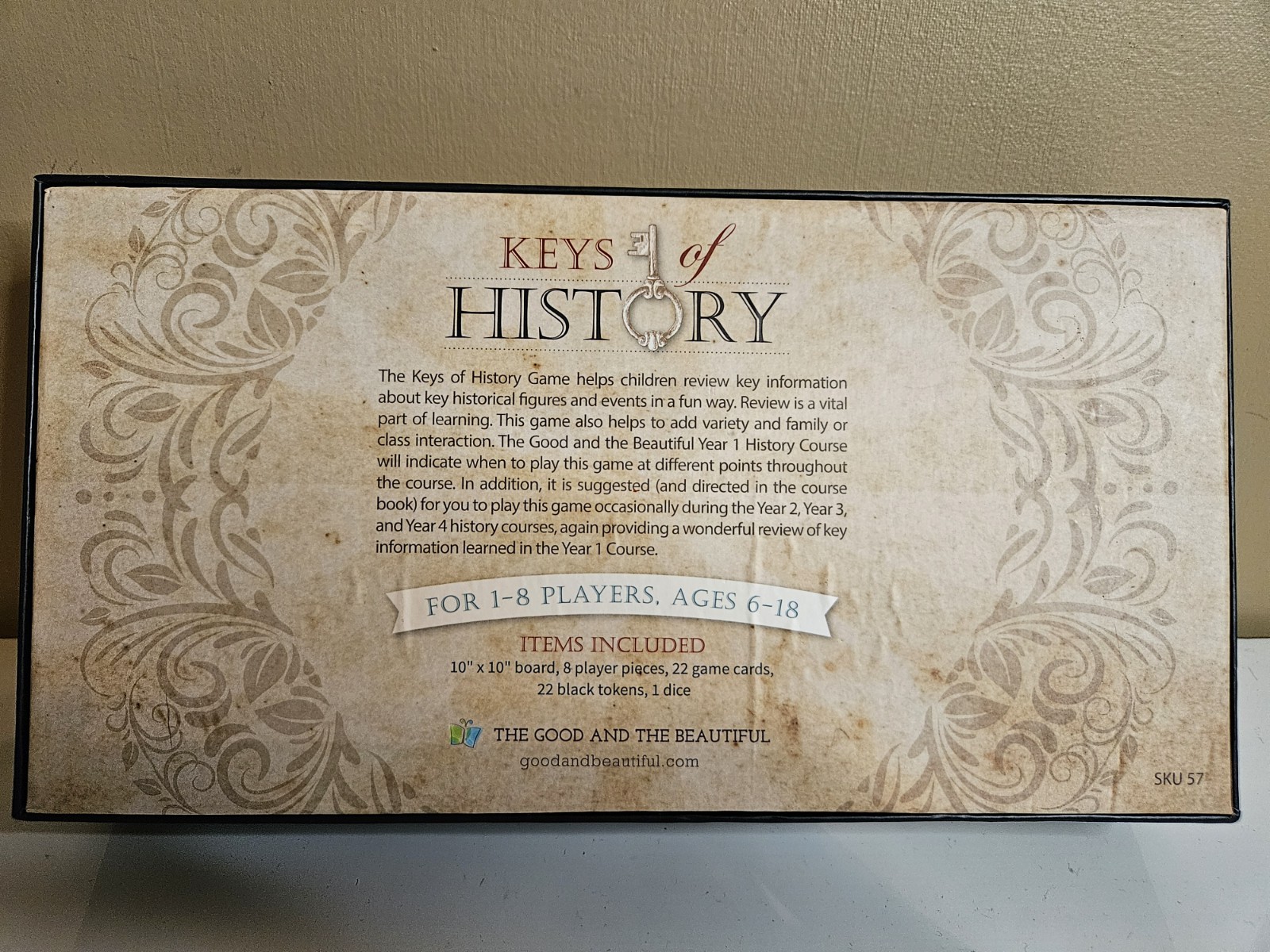 The Good and the Beautiful Curriculum Keys of History Year 1 History Course Game