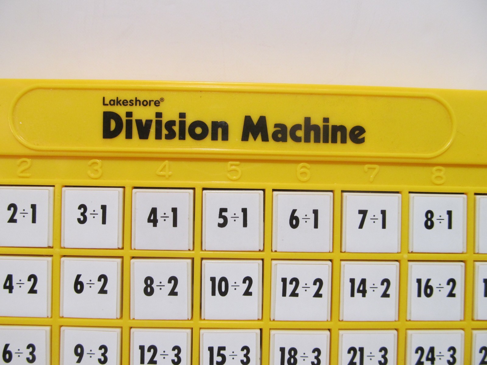 Vintage Lakeshore Multiplication and Division Push Up Button Answer Machines