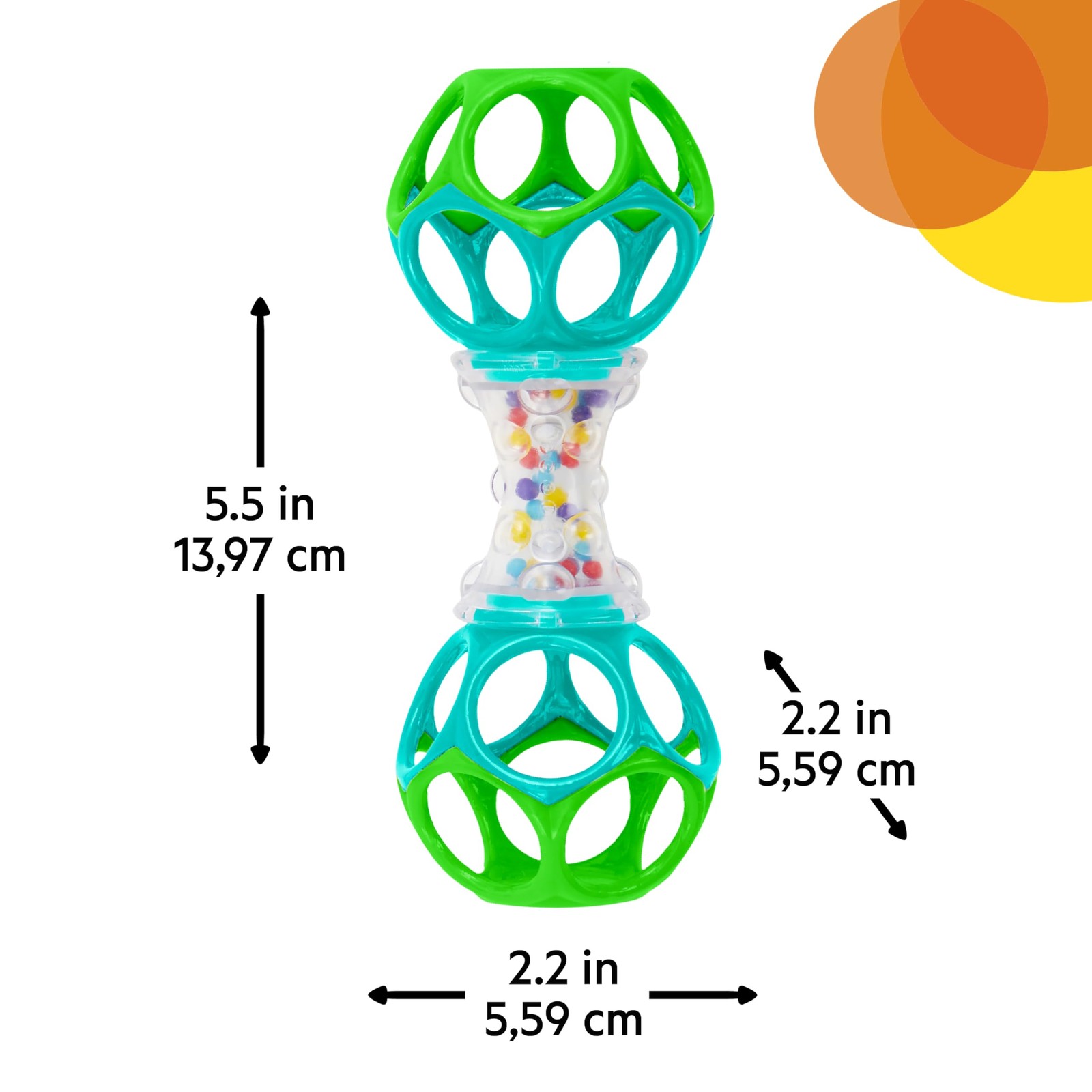 Bright Starts 1 Count (Pack of 1), Easy-Grasp Oball Bundle Gift Set