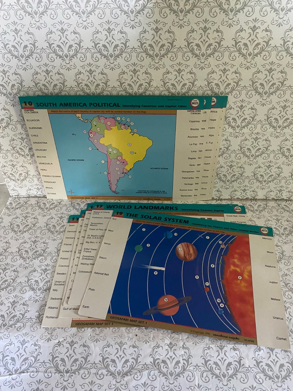Vintage GeoSafari EI-8870 Base Tested Works Modules Games Lessons 1990’s