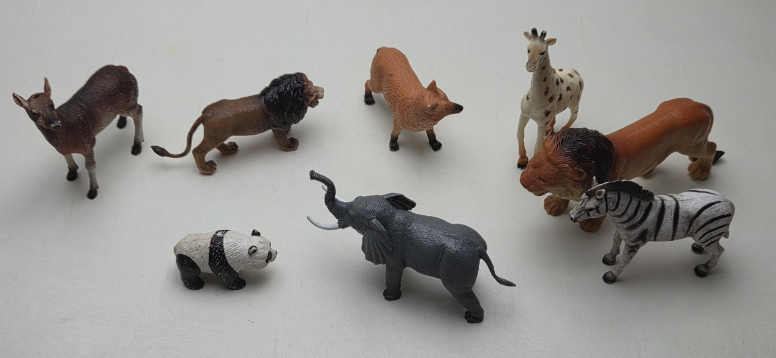 Large Safari Etc Plastic Zoo Animal Toy Lot Vintage Mixed Hard Figurine 2-8″