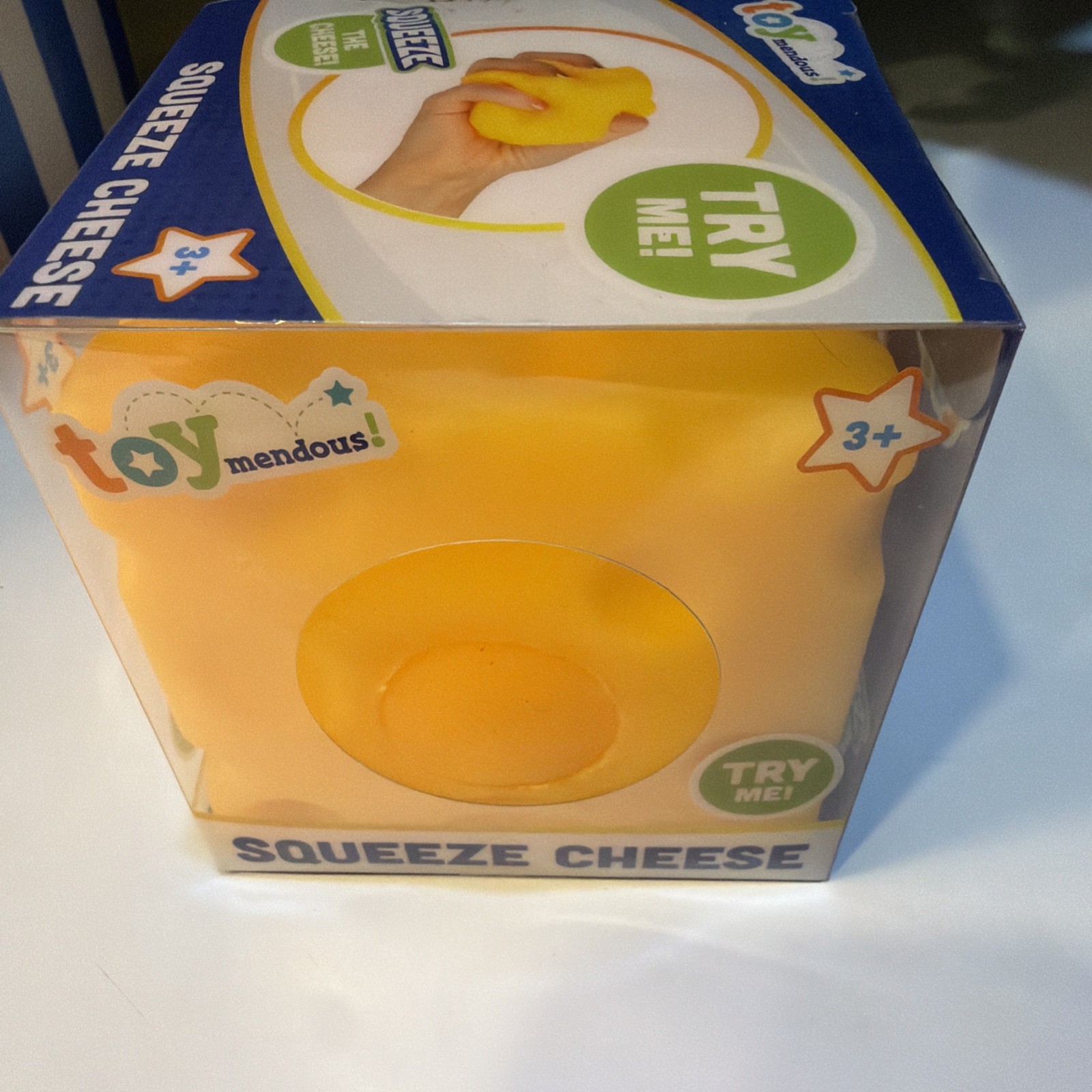 Toymendous Squeeze Cheese Squishy Tactile Squeeze Toy Yellow Viral squishy