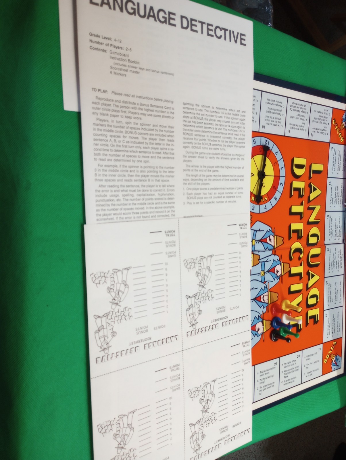 Language Detective Vintage 1990 Complete Creative Teaching Grammar 6296