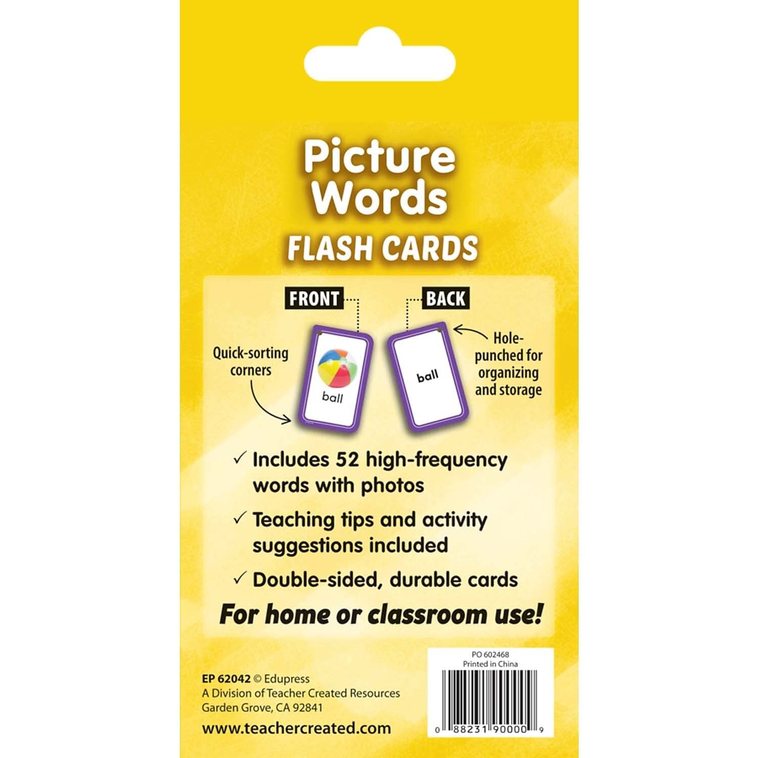 Picture Words Flash Cards EP62042